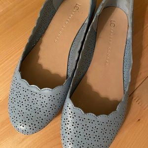 LC Lauren Conrad Blue Floral Flats